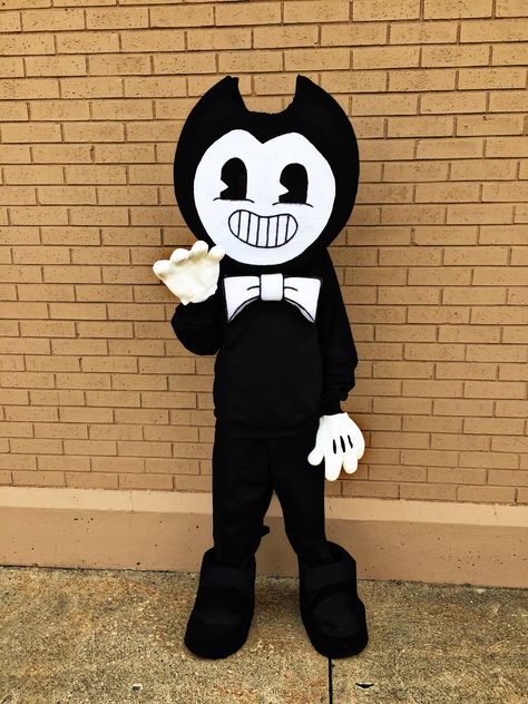 Bendy And The Ink Machine Costume, Bendy Costume, Bendy Cosplay, Kids Spiderman Costume, Bendy Y Boris, Diy Costumes Kids, Boy Halloween Costumes, Easy Costumes, Costume Diy