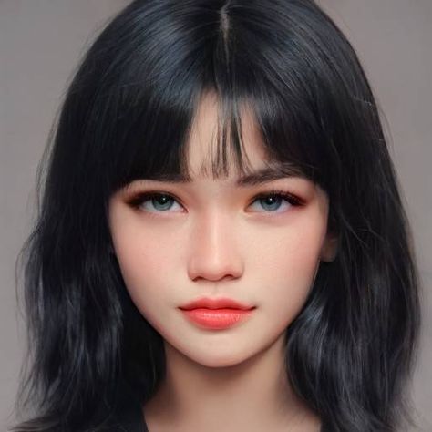 marinette dupain cheng in artbreeder irl in real life Illustrated Faces, Marinette Anime, Art Breeder, Random People, Marinette Dupain Cheng, Digital Portrait Art, Face Characters, Aesthetic Eyes, Digital Painting Tutorials