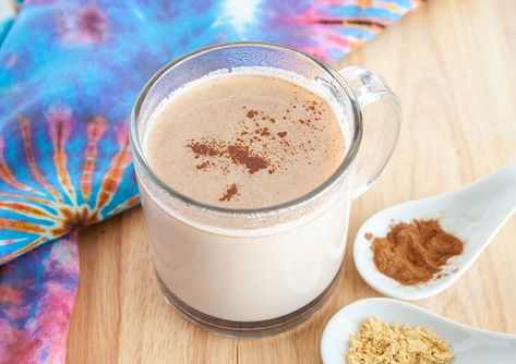 Spiced Almond Milk - Create Mindfully Almond Milk Drinks, Paleo Drinks, Spiced Almonds, Vegan Marshmallows, Vegan Whipped Cream, Spiced Drinks, Stressful Day, Seasonal Drinks, Vegan Drinks