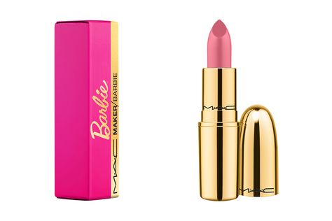 Pink Makeup Products, Mac Barbie, Barbie Lipstick, Pink Penthouse, Barbie Pink Lipstick, Bubblegum Pink Lipstick, Pink Lipstick Mac, Barbie Merchandise, Best Pink Lipstick