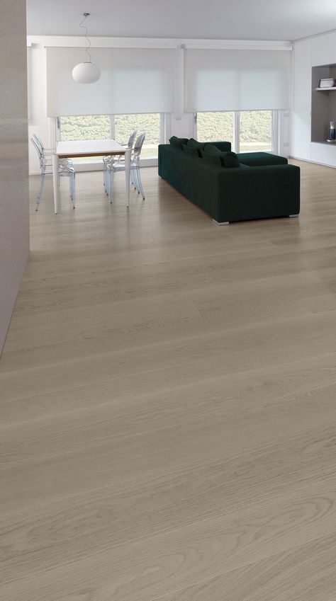 European Select Oak – Bleached Ash Engineered Parquet Flooring, Wooden Plank Flooring, Oak Wood Flooring, Florida Furniture, Open Floor Plan Kitchen, Wood Floor Design, Italian House, Living Room Tiles, Oak Wood Floors