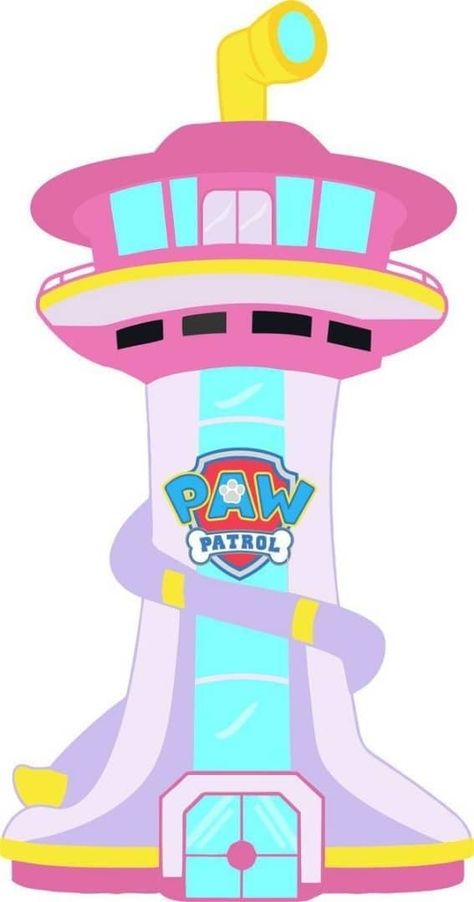 Paw Patrol Tower, Paw Patrol Lookout, Paw Patrol Png, Paw Patrol Skye Birthday, Sky Paw Patrol, Imprimibles Paw Patrol, Paw Patrol Party Decorations, Paw Patrol Birthday Theme, Paw Patrol Decorations