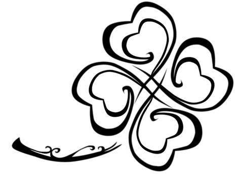 Clover Heart Tattoo, Celtic Clover Tattoos, Honey Tattoo, Red Mage, Heart Tattoo Design, Four Leaf Clover Tattoo, Clover Tattoo, Shamrock Tattoos, Celtic Knot Tattoo