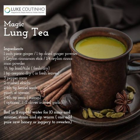 Lung Cleanse, Natural Decongestant, Lung Detox, Healing Tea, Breathing Problems, Easy Detox, Healthy Advice, Healing Food, Homemade Remedies