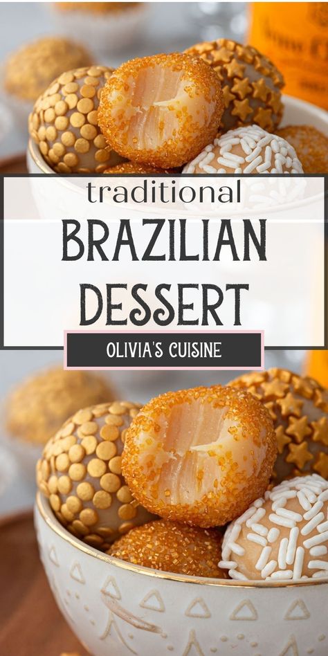 Brazil Dinner Recipes, Brazilian Brigadeiro Recipes, Brazilian Dessert Recipes, Brigadiero Recipes, Brazilian Food Recipes, Brazilian Recipes Dessert, Brazilian Cake, Brazilian Truffles, Brazil Night