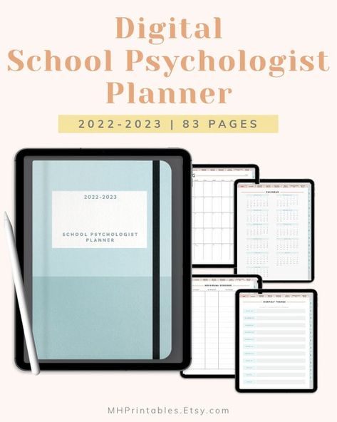 2022 2023 Digital School Psychologist Planner Counselor - Etsy Planner For School, Communication Log, Student Info, Iep Meetings, Special Ed Teacher, Means Of Communication, Meeting Notes, School Psychologist, Monthly Themes