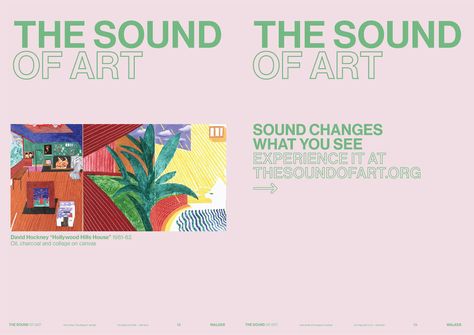 The Sound of Art—The Walker Art Center on Behance Walker Art Center, Walker Art, Famous Paintings, David Hockney, Hollywood Hills, Modern Logo Design, House On A Hill, Magazine Layout, Project Photo