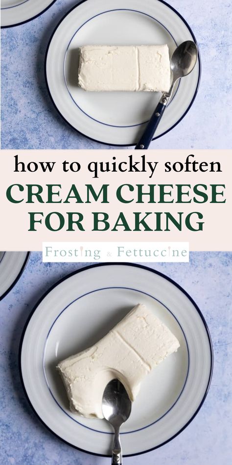 Learn how to soften cream cheese using one of these methods. You don't even need a microwave for this! You can easily soften cold cream cheese quickly with one of these easy steps. How To Soften Cream Cheese Quickly, Cream Cheese Substitute, Recipes Using Cream Cheese, Cream Cheese Spread Recipes, Cheese Pudding, Chocolate Cream Cheese Frosting, Cream Cheese Brownies, How To Make Cream, Make Cream Cheese