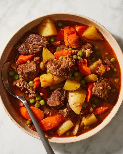 Ina Garten's Ultimate Beef Stew (Recipe Review) | Kitchn Ina Garten Ultimate Beef Stew, Ultimate Beef Stew Ina Garten, Ina Garten Beef Stew Recipe, Ina Garten Beef Stew, Beet Stew, Diner Classics, Ultimate Beef Stew, Flavorful Beef Stew, Old Fashioned Beef Stew