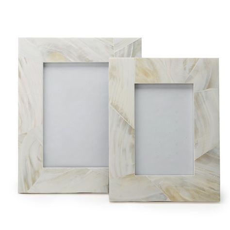 Shell Photo Frame, Pearl Photo Frame, Shell Photo, 2 Photo Frame, Contemporary Picture Frames, Pearl Frame, Wood Photo Frame, Home Decor Accents, Pearl Set