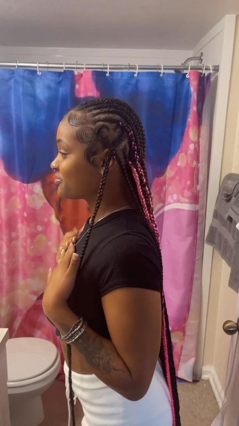 Back Braids With Heart, Braids With Heart, Straight Back Hairstyles, Back Braids, Straight Back Braids, Cornrow Braid Styles, Back Braid, Pretty Braids, Lil Girl Hairstyles