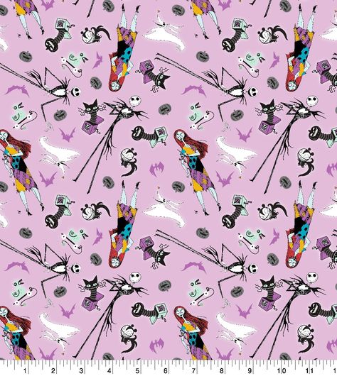 Pink Nightmare Before Christmas, Nightmare Before Christmas Baby, Nightmare Before Christmas Fabric, Jack Skellington Santa, Odds And Ends, Joanns Fabric And Crafts, Patterns In Nature, Jack Skellington, Nightmare Before