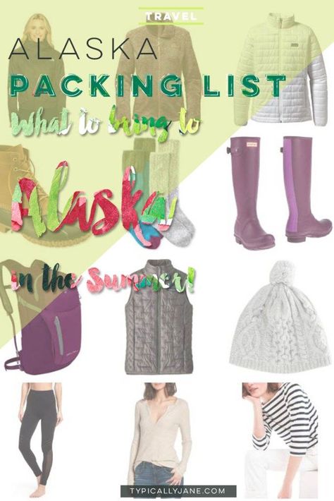 Alaska Summer Packing List, Packing List For Alaska In September, Alaska Trip Packing Lists, What To Pack For Alaska Cruise In June, Suitcase Packing List, Alaska Packing List, Packing For Alaska, Alaska Summer, Alaska Cruise Tips