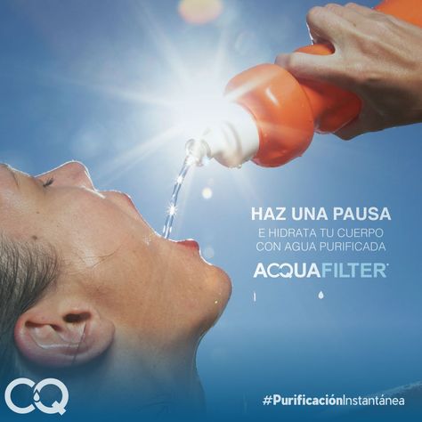 Haz una pausa! Hidrata tu cuerpo con agua purificada #Acquafilter... Typography Tshirt Design, Publicidad Creativa, Typography Tshirt, Energy Drinks, Communication, Photoshop, Branding, Packaging, Social Media