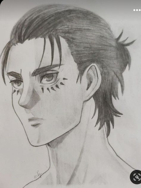 This took me 10 minutes to draw, hope you like it Eren Pencil Sketch, Eren Jaeger Pencil Sketch, Eren Drawing Sketch, Drawing Eren Jaeger, Eren Jaeger Drawing Sketch, How To Draw Eren Jaeger, Eren Jaeger Painting, Eren Jaeger Drawing Pencil, Eren Drawing Easy