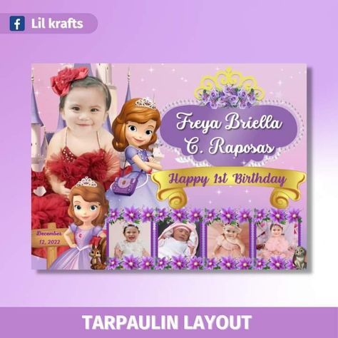 Message us on fb page @lil krafts ᴗ̈ Tarpaulin Layout Birthday, Sofia The First Tarpaulin Background, Congratulations Tarpaulin Layout, Sofia The First Background For Tarpaulin, Birthday Tarpaulin Background, Princess Sofia Invitations, Disney Princess Tarpaulin Layout, Sofia The First, Princess Sofia