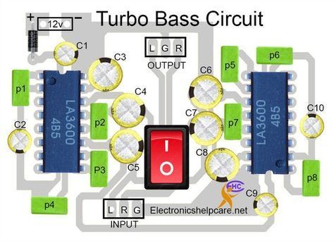 Turbo Bass Circuit Preamplifier Circuit Diagram, Best Subwoofer, First Transistor, Circuit Components, Diy Amplifier, Electronic Circuit Design, Electrical Diagram, Subwoofer Amplifier, Electronic Circuit Projects