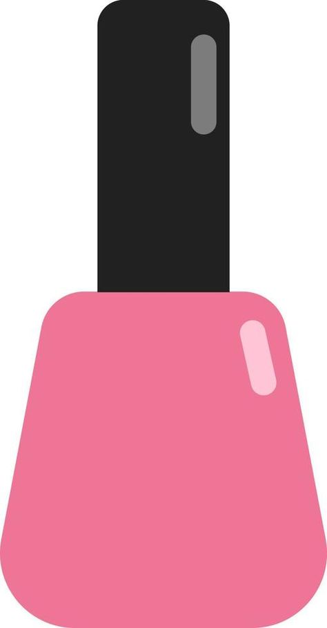 Pink nail polish, illustration, vector on a white background Nail Polish Illustration, Nail Polish Clipart, Polish Illustration, Cookie Business, Nail Polish Bottles, Pink Nail Polish, Pink Nail, Background Background, Illustration Vector