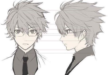 Character Front View, Face Anime, Pelo Anime, Manga Hair, 얼굴 드로잉, Anime Boy Hair, Anime Head, 캐릭터 드로잉, Guy Drawing