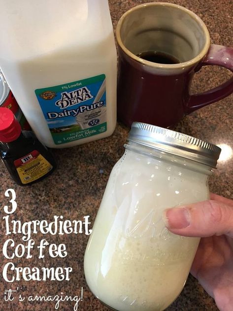 Sugar Free Condensed Milk, Homemade Coffee Creamer Recipe, Diy Coffee Creamer, Dairy Free Coffee Creamer, French Vanilla Creamer, Vanilla Coffee Creamer, Dairy Free Coffee, Flavored Coffee Creamer, Homemade Coffee Creamer