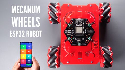 ESP32 Mecanum Wheels Robot and Bluetooth Gamepad Controller : 7 Steps (with Pictures) - Instructables Mecanum Wheel, Dc Circuit, Beginner Reader, Robotics Projects, Printed Circuit Board, Development Board, Circuit Design, Circuit Diagram, Voltage Regulator