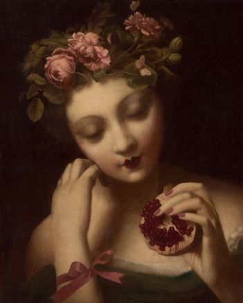 Stephen Mackey, Persephone Goddess, Hades And Persephone, Greek Myths, Witchy Vibes, Blood Red, Statement Pendant, Gothic Art, Greek Goddess