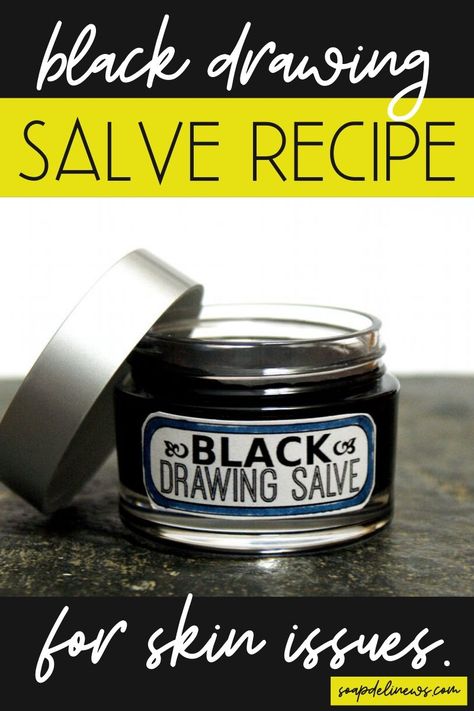 Drawing Salve Recipe, Home Remedy For Boils, Black Drawing Salve, Drawing Salve, Natural Skincare Recipes, Salve Recipes, Black Drawing, Herbal Skin Care, Herbal Apothecary