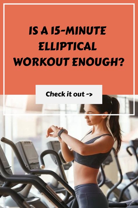 A 15-minute elliptical session keeps you active and healthy. But it’s also easy to level this up for better fitness outcomes. Here’s how. Elliptical Hiit Workout, Elliptical Challenge 30 Day, Easy Elliptical Workout For Beginners, Elliptical Workout Fat Burning, Elliptical Workout, Elliptical Trainer, Basic Workout, Elliptical Machine, Heath And Fitness