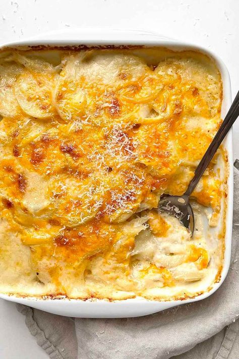 Mom's Old Fashioned Scalloped Potatoes Old Fashion Scalloped Potatoes, Scallop Potatoes Recipes Easy, Creamed Potatoes Old Fashioned, Homemade Scalloped Potatoes Easy, Scalloped Potatoes With Gruyere Cheese, Scallop Potatoes Recipes, Potato Scallop Recipe, Scalloped Cheesy Potatoes, Scalloped Potatoes For Two