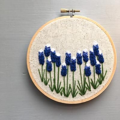 ALL PRODUCTS Page 5 - And Other Adventures Embroidery Co Blue Bonnet Embroidery Pattern, Embroidered Bluebonnet, Bluebonnet Embroidery, Embroidery Essentials, Embroidery Beginners, Floral Design Diy, Converse Embroidery, Bullion Embroidery, Diy Hand Embroidery