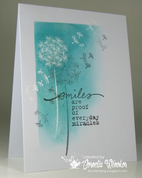 A Dandelion, Unity Stamps, 카드 디자인, Christmas Cards To Make, Stamping Up Cards, Card Layout, Floral Cards, Watercolor Cards, Creative Cards