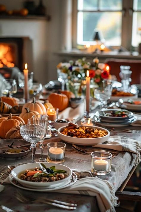 Dining in Style with Thanksgiving Theme Tableware Thanksgiving Table Photography, Classic Fall Decor, Autumnal Interiors, Thanksgiving Aesthetics, Hosting Era, Autumn Table Setting, Thanksgiving Diner, Thanksgiving Classics, Friendsgiving Table