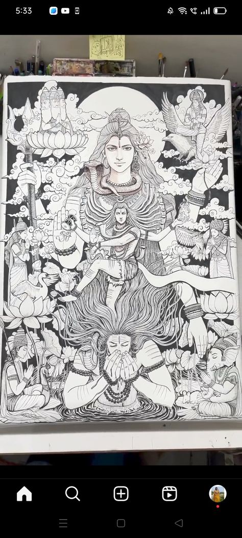 Shivji Sketch Pencil, Shivji Canvas Painting, Sanatan Drawing, Shiv Sketch Lord Shiva, Hinduism Drawing, Hindu Gods Drawing, Shivji Sketch, Hindu God Sketch, Hindu God Drawing