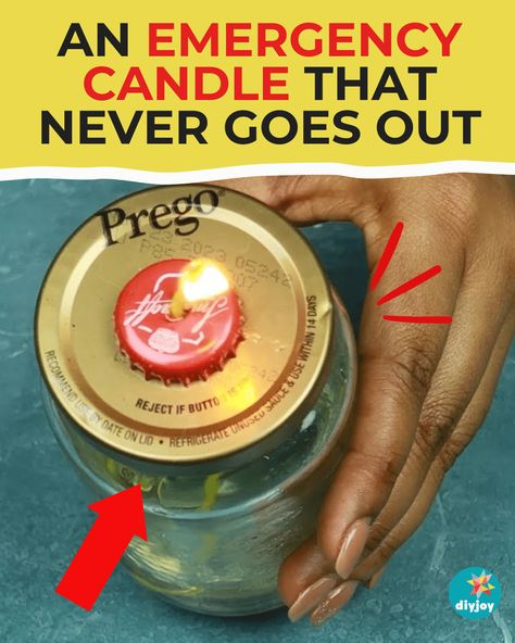 Survival Life Hacks Camping Ideas, Emergency Candle Kit, Homemade Heater, Survival Candle, Emergency Candles, Survival Skills Emergency Preparedness, Survival Project, Survival Hacks, Emergency Prepardness