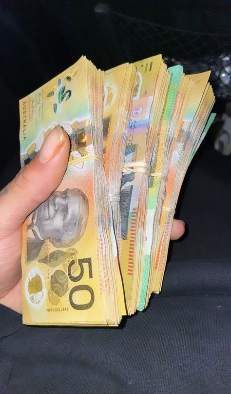 Money Australian Cash Aesthetic, Australian Dollars Aesthetic, Aus Money Aesthetic, Aud Money, Money Australian Cash, Money Aesthetic Australia, Cash Australian, Australian Money Aesthetic, Australia Money