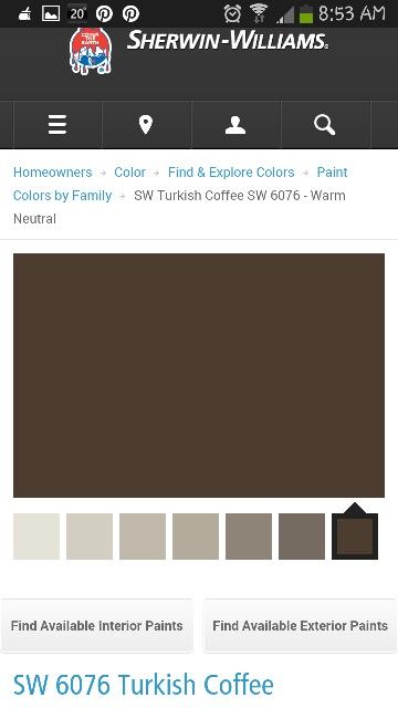 Sherwin Williams Turkish coffee Sherwin Williams Turkish Coffee, Front Door Color, Tiny Beach House, Behr Colors, House Fence Design, Ski House, Front Door Colors, Exterior Paint Colors, Creative Painting