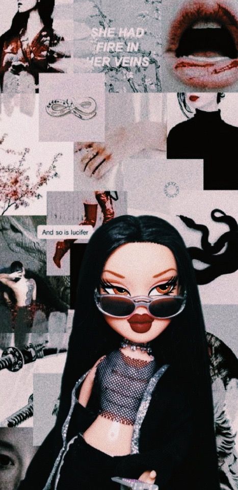 2000s Vibes Wallpaper, Zombie Princess, Foto Cartoon, Black Bratz Doll, Brat Doll, Girl Iphone Wallpaper, Bratz Girls, Doll Aesthetic, Cool Backgrounds Wallpapers