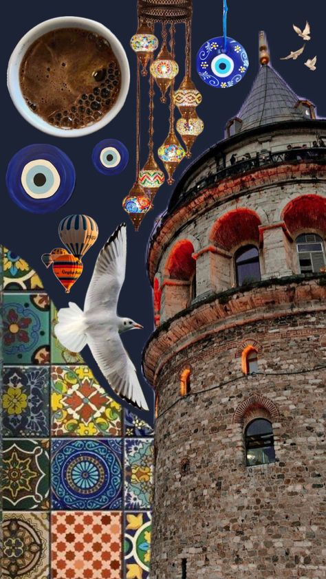 Turkey Collage, Intercultural Communication, Istanbul Turkey Photography, Collage Wallpaper, Turkish Art, Istanbul Turkey, Dream Destinations, Art And Architecture, Collage Art