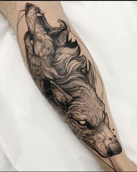 Fenrir tattoos are a popular choice for many people, but what does the meaning behind the tattoo mean to them? The answer awaits you in the article along with 50+ best ink ideas. Fenrir Tattoo, Wrist Tattoo Ideas, Wolf Tattoo Sleeve, Realistic Tattoo Sleeve, Norse Tattoo, Neck Tattoo For Guys, Nordic Tattoo, Wolf Tattoo Design, Red Ink Tattoos