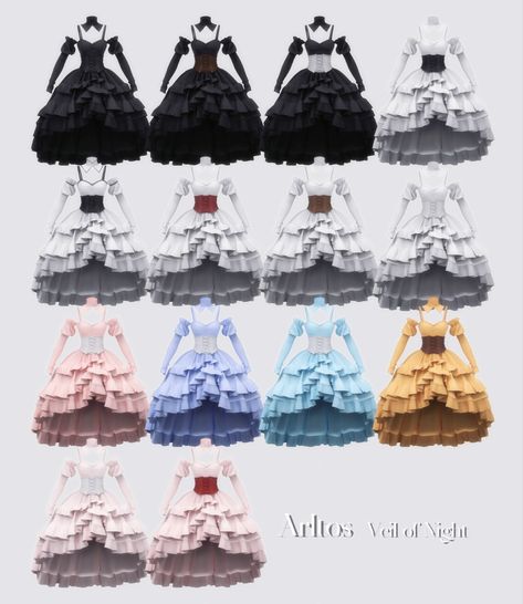 Sims 4 Poofy Dress, Sims 4 Old Fashioned Cc, Sims 4 Victorian Cc Clothes, Sims 4 Trashy Cc, Sims 4 Maid Cc, Sims 4 Hair Male, Free Sims, Sims 4 Anime, Frilly Dresses