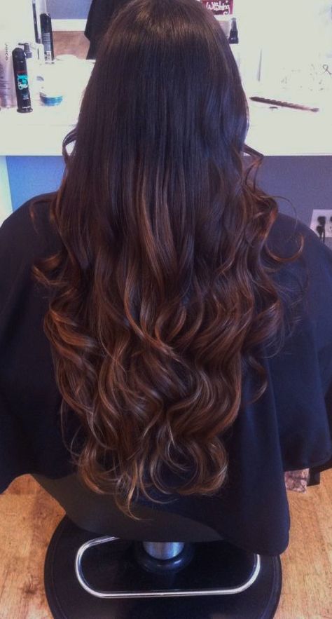 Caramel Ombre in my dark brown hair Dark Brown Hair Balayage, Balayage Hair Ideas, Caramel Ombre, Hair Dyed, Healthy Easy Breakfast Ideas, Healthy Easy Breakfast, Easy Breakfast Ideas, Beautiful Hair Color, Brown Hair Balayage