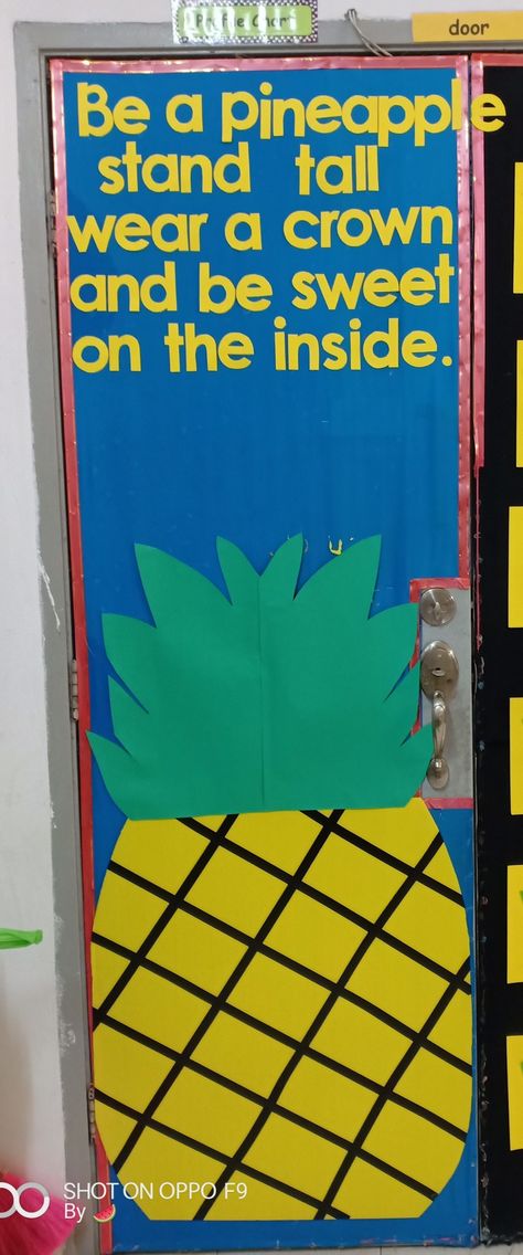 Pineapple Classroom, Library Door, Kids Door, Class Door, School Door Decorations, Birthday Quotes For Daughter, School Doors, Door Decorations Classroom, Classroom Door