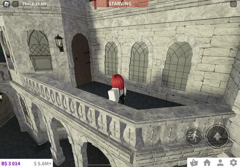 Gothic Castle Layout, Bloxburg Castle Entrance, House Design Exterior Bloxburg, Royal House Design Exterior, Bloxburg Gothic House, Gothic Bloxburg House, Bloxburg Custom Door, Royal House Design, Bloxburg Orphanage