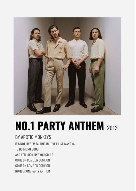 Number One Party Anthem, Number 1 Party Anthem, No 1 Party Anthem, Party Anthem, Artic Monkeys, Im Falling In Love, Phone Theme, Phone Themes, Arctic Monkeys