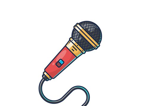 Mic asset object vector illustrator illustration icon concert sound music microphone mic Event Poster Inspiration, Microphone Images, Music Nails, Vintage Tattoo Design, Microphone Icon, Music Drawings, Music Stickers, Seni 3d, Color Balance