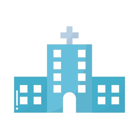 A Cross, The Hospital, Vector Art, The Top, Vector Free, Blue Color, For Free, Clip Art, Blue