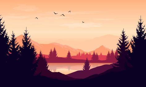 Bringing Deeper Awareness to Your Land Acknowledgment - Mindful Land Acknowledgement, Rock Background, Mountain Silhouette, Sunset Images, Silhouette Images, Forest Illustration, Orange Sky, Sunset Landscape, Mountain Scene