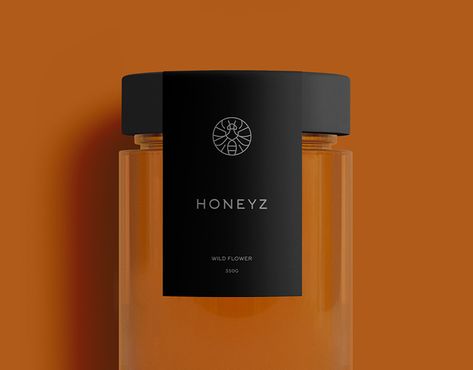 Honey Jar Labels, Honey Beauty, Honey Label, Honey Brand, Honey Packaging, Boba Drink, Bottle Design Packaging, Honey Design, Sweet Box