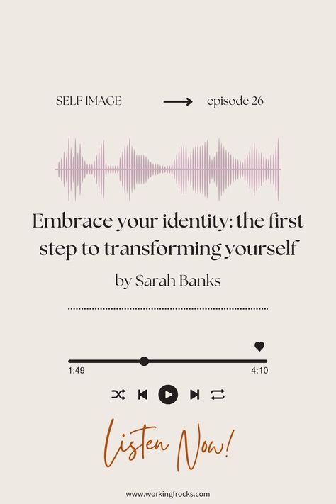 When you reach one of life’s crossroads and feel the urge to change, it's essential to know who you truly are. Understanding your identity is the foundation for any transformation. In this episode, we explore the significance of embracing your identity before you can reinvent yourself. Plus, we share three easy exercises to help you connect with your true identity and start loving yourself more deeply. Start Loving Yourself, Reinventing Yourself, Reinvent Yourself, Easy Exercises, Life Quality, Loving Yourself, True Identity, Self Image, Relaxation Techniques