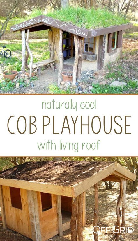 Playhouse In The Woods, Natural Playhouse Outdoor, Play Tree House, Diy Playhouse For Kids, Play House Diy Outdoor, Natural Tree House, Diy Play Fort Outdoor, Diy Kids Tree House, Stick Playhouse